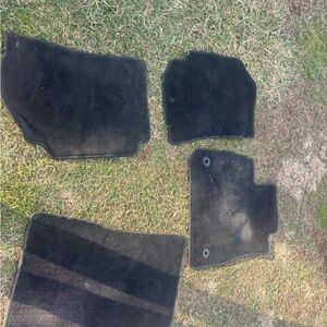Black Car Floor Mats Set